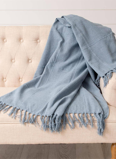 Dusty Blue Throw