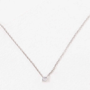 Classic Single Stone Necklace