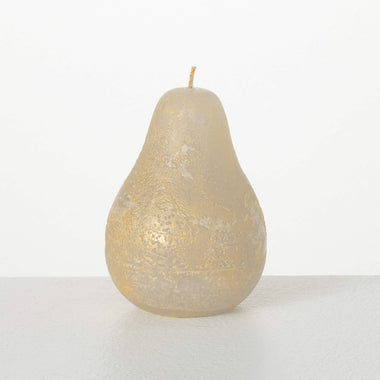 "Ritz" Light Gray Pear Candle