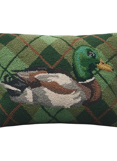 14x18 Mallard Plaid Hook Pillow