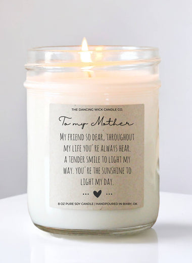 To My Mother Candle - Coastal Linen