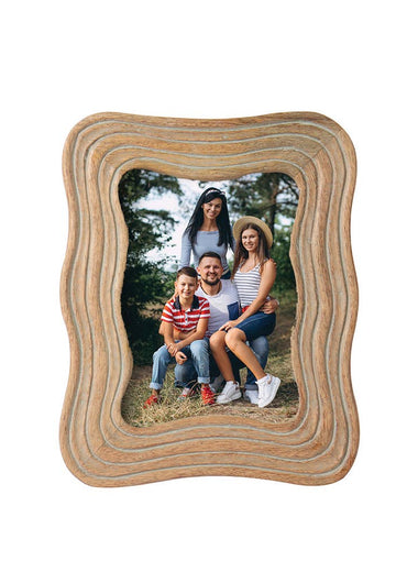5x7 Grey Wash Wave Photo Frame