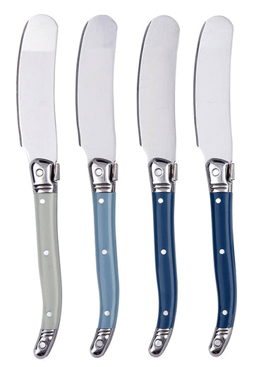 Shades of Blue Cheese Spreaders S/4