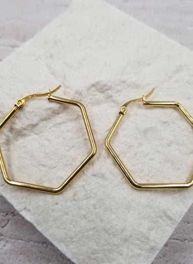 Hex Earrings - Small