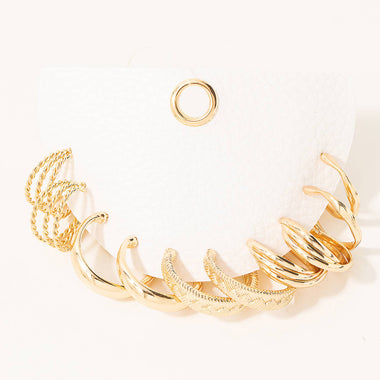 Timeless Hoop Earrings Set - Gold