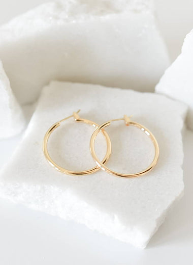 Michelle Gold Hoop Earrings