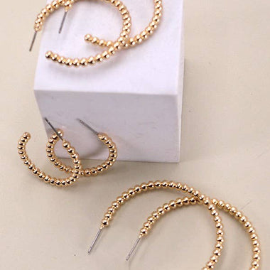 Ball Hoop Trio in 3 Sizes - Gold