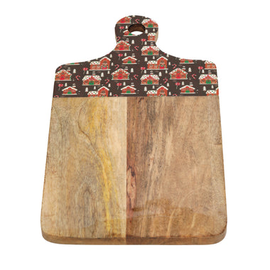 Gingerbread House Wooden Resin Serving Board