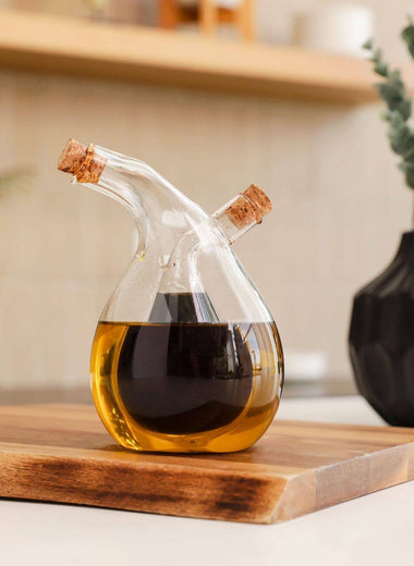 Glass Oil & Vinegar Cruet Dispenser