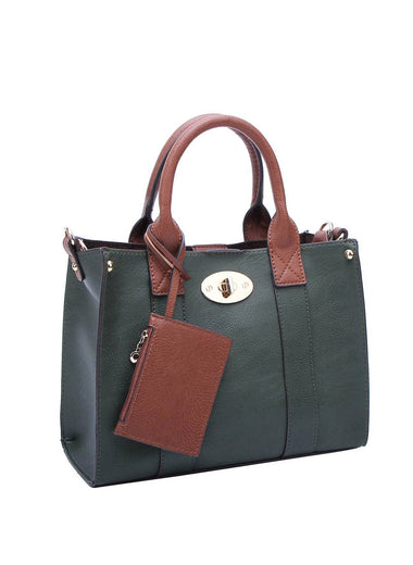 Cameran 3-in-1 Boxy Crossbody Bag & Satchel - Olive