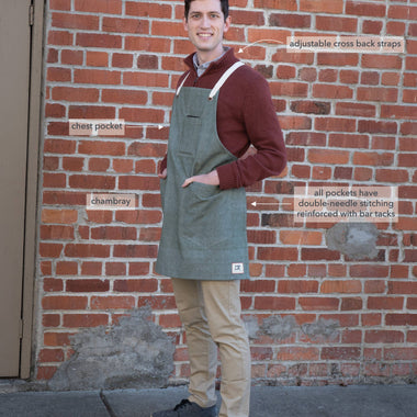Tailor Chambray Apron 28" x 29"