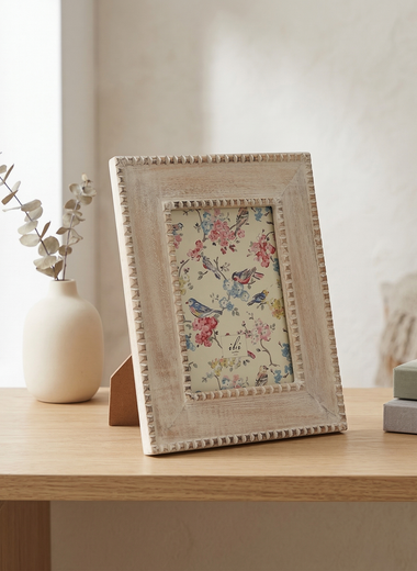 5x7 Beaded Grey Frame