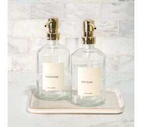 Clear Glass Soap Pump