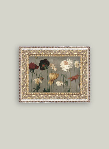 5x7 Vintage Garden Framed Art