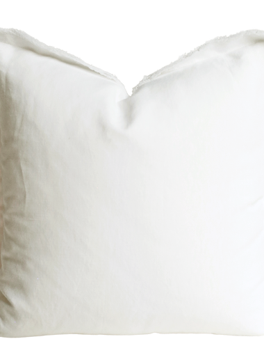 20x20 Fringe Pillow Cover - Light Gray