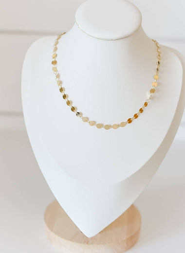 Beckett Gold Disc Necklace