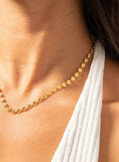 Gianna Sunburst Chain Necklace