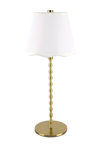 Diamond Stem Scalloped LED Lamp