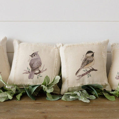 8x8 Bird On A Branch Pillow