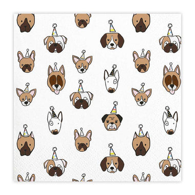 Dog Pattern Cocktail Napkins