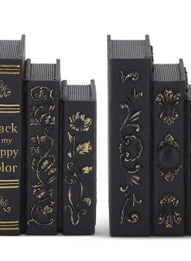 Black & Gold Stacked Spell Books