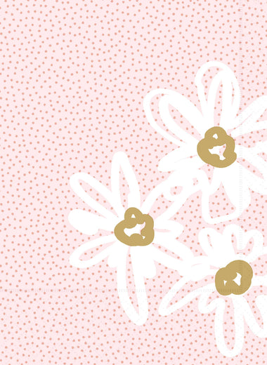 White Blossoms Cocktail Napkins