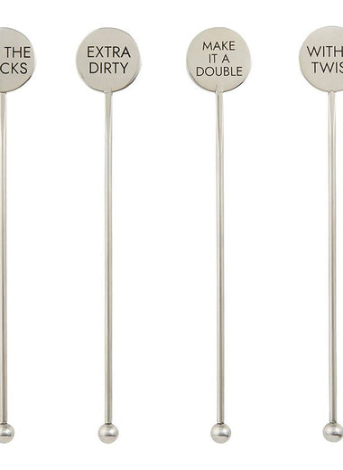 Stainless Steel Stir Sticks - Cocktails