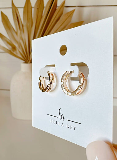 Courtney 18k Gold Hoops