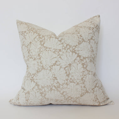 18x18 Cream Floral Pillow Cover
