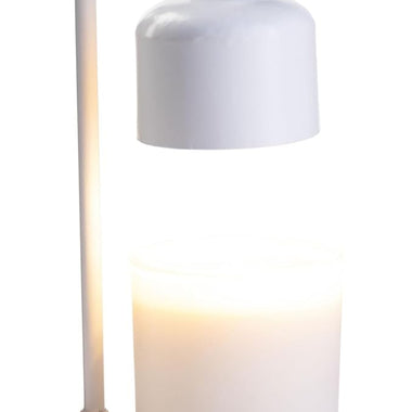 White & Wood Arched Candle Warmer