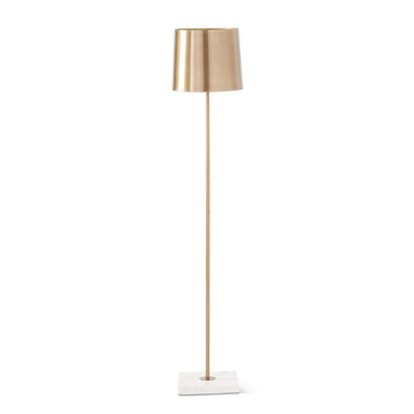 54" Minimalist Slender Gold Metal Floor Lamp
