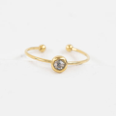 Circle Charm Adjustable Ring