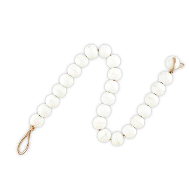 White Glass Decor Beads