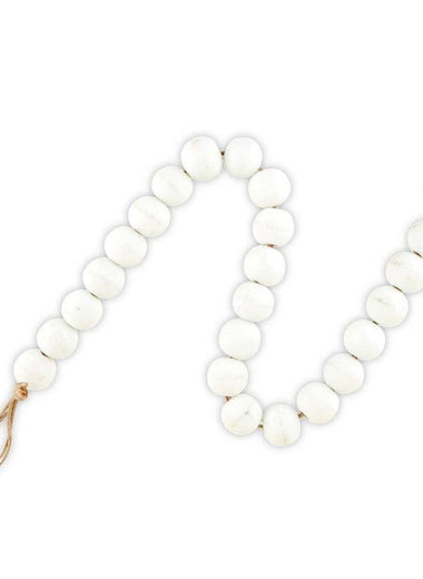 White Glass Decor Beads