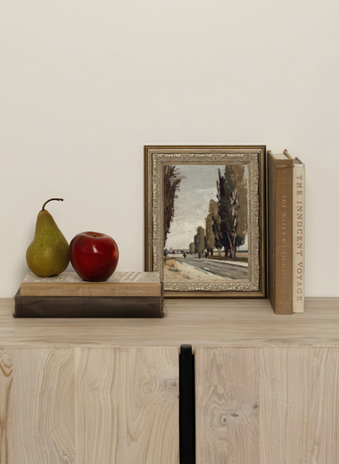 5x7 European Tree Lane Framed Art