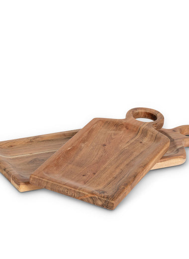 Wooden Serving Tray with Loop Handle