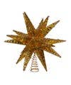 12" Gold Moravian Star Tree Topper
