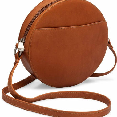 Columbian Leather Canteen Crossbody: Tan