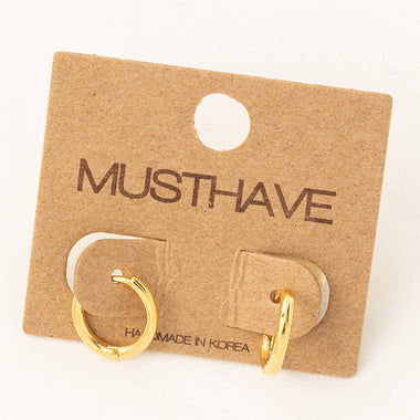 Mini Huggie Earrings - Gold