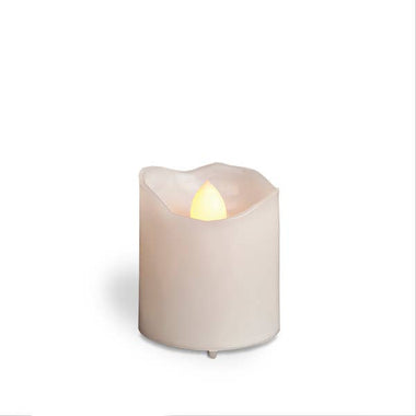 White Melted Edge LED Votive