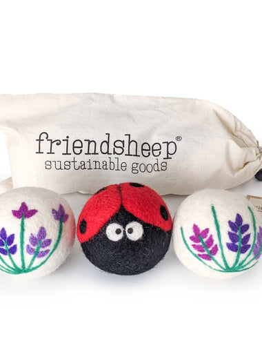 Lavender Fields Eco Wool Dryer Balls S/3