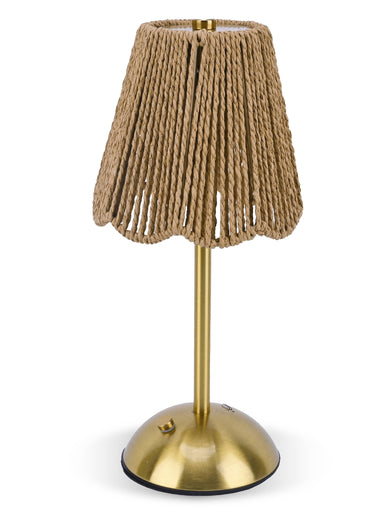 Scalloped Woven String Lamp