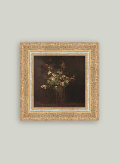 11x11 Moody Bloom Framed Art