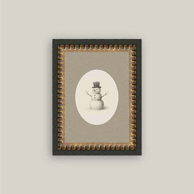 5x7 Oval Snowman in Frame