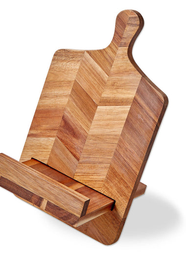 Chevron Wood Cookbook Holder