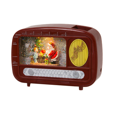 Nostalgic Holiday Radio Water Globe