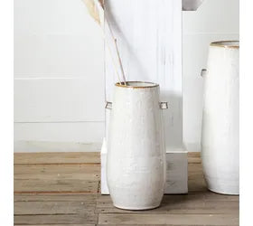 12.3" Ceramic Handle Vase