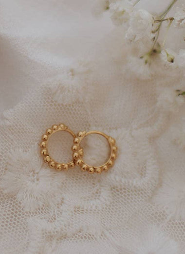Goldie Dot Hoops
