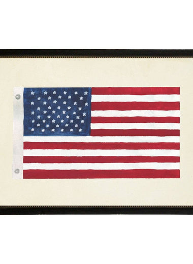 8x10 American Flag Framed Art