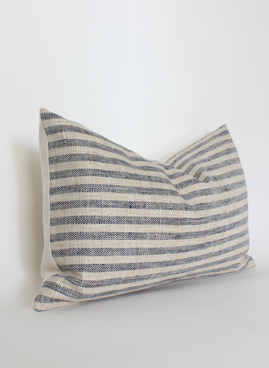 12x20 Sanford Blue Stripe Pillow Cover